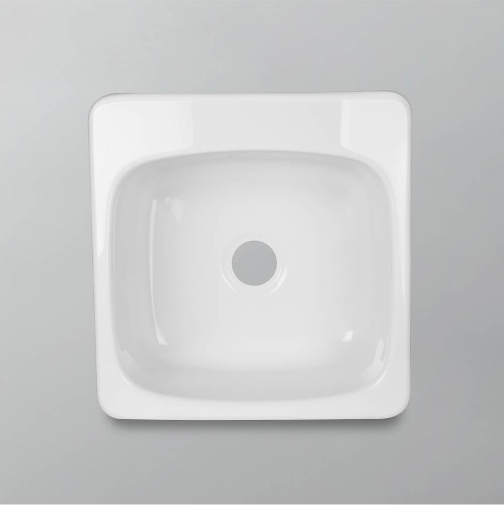 Acritec Sink - Acrylic - Classic Laundry Sink - Single Bowl - Wht -3 Holes 4''C