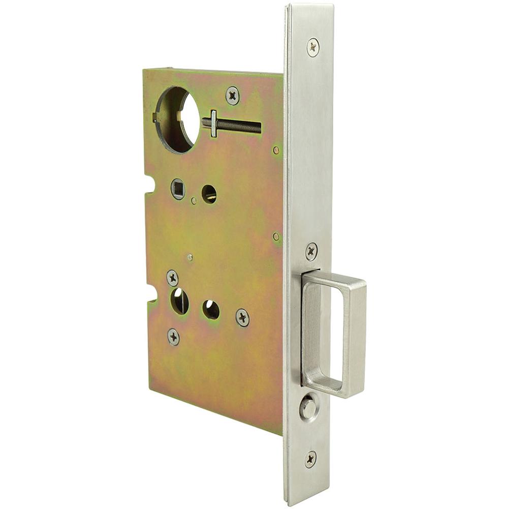 INOX 8010 Pocket Lock Passage, FH32 Trim, US26D