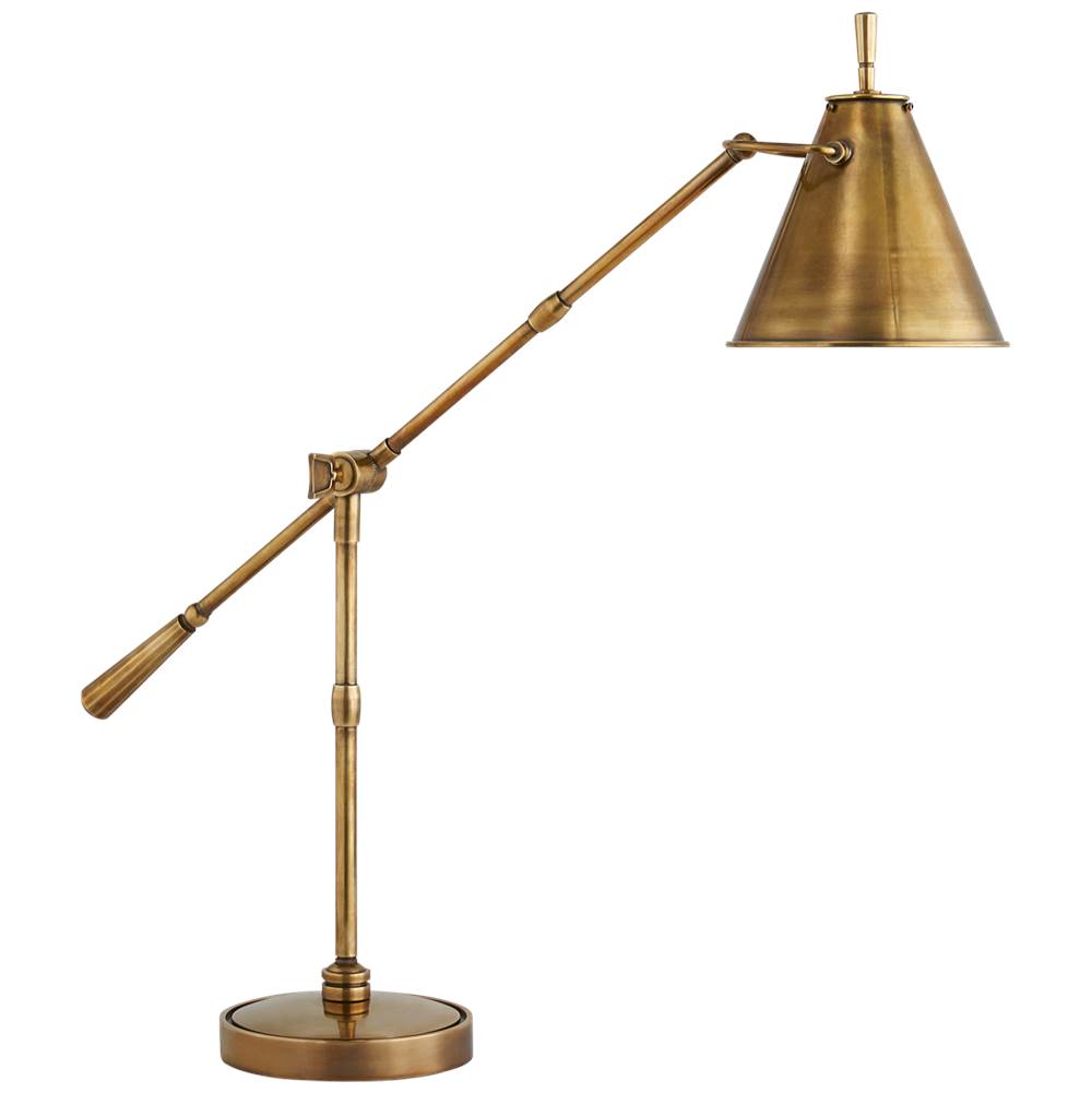 Visual Comfort Signature Collection Goodman Table Lamp in Hand-Rubbed Antique Brass