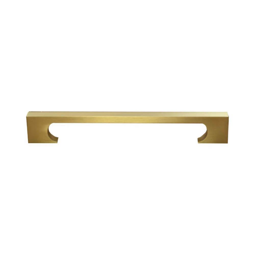 Colonial Bronze Cabinet Pull Hand Finished in Unlacquered Satin Brass