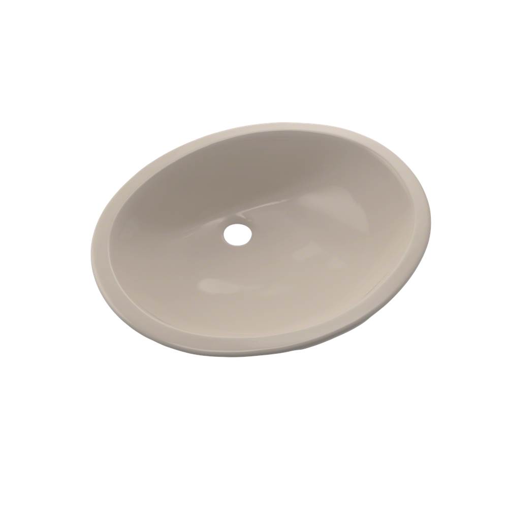 TOTO Rendezvous® Oval Undermount Bathroom Sink with CeFiONtect™, Bone