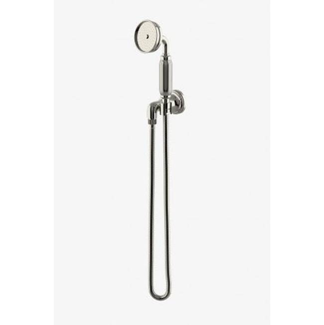 Waterworks Foro Handshower on Hook with Metal Handle in Vintage Brass, 1.75gpm (6.6L/min)