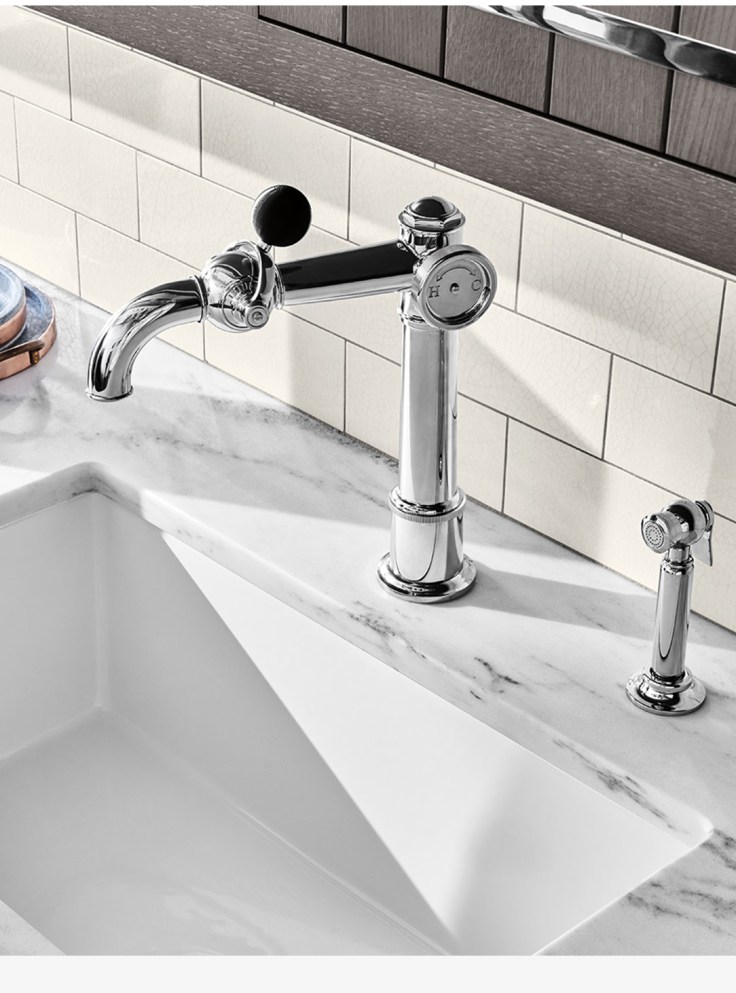 [ Waterworks ] Instant Kitchen Focal Point: The On Tap Faucet